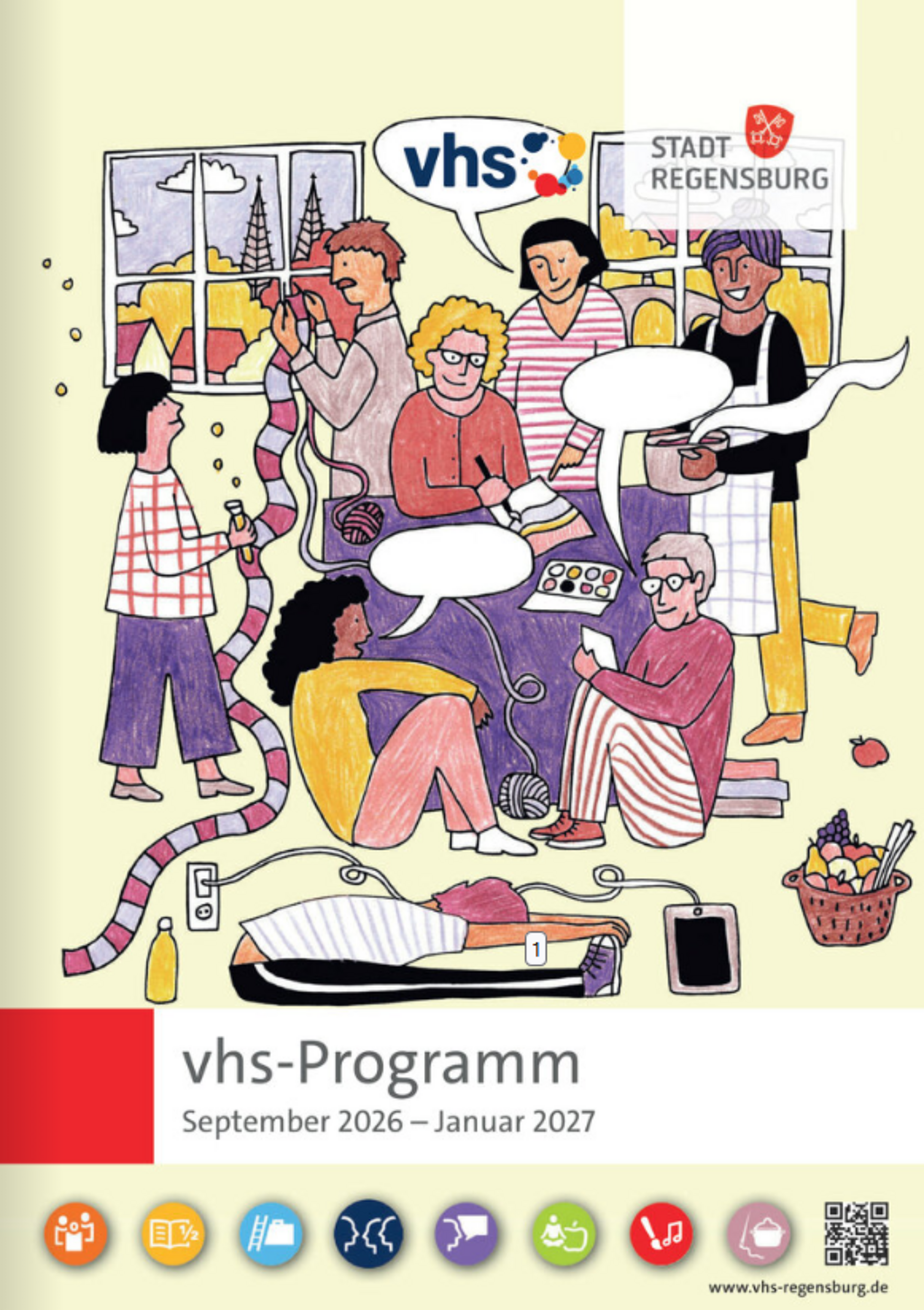 Screenshot Blätterkatalog vhs Regensburg