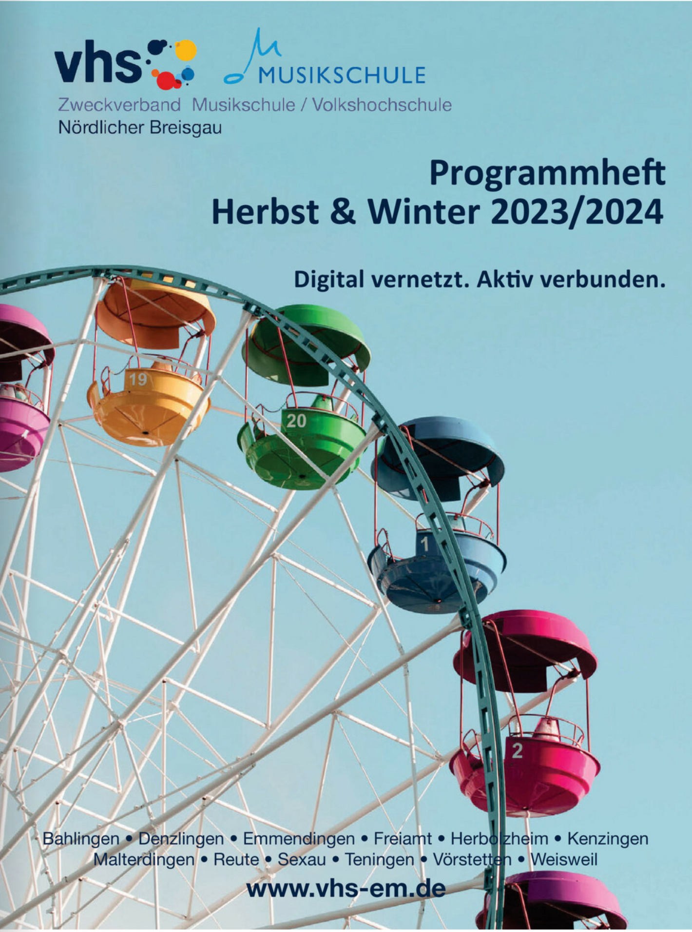 Titelseite des Programmhefts der vhs Nördlicher Breisgau