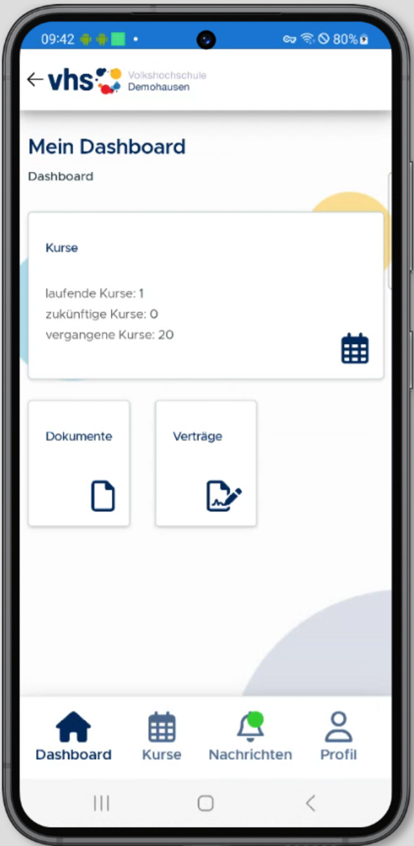 Screenshot der KMA
