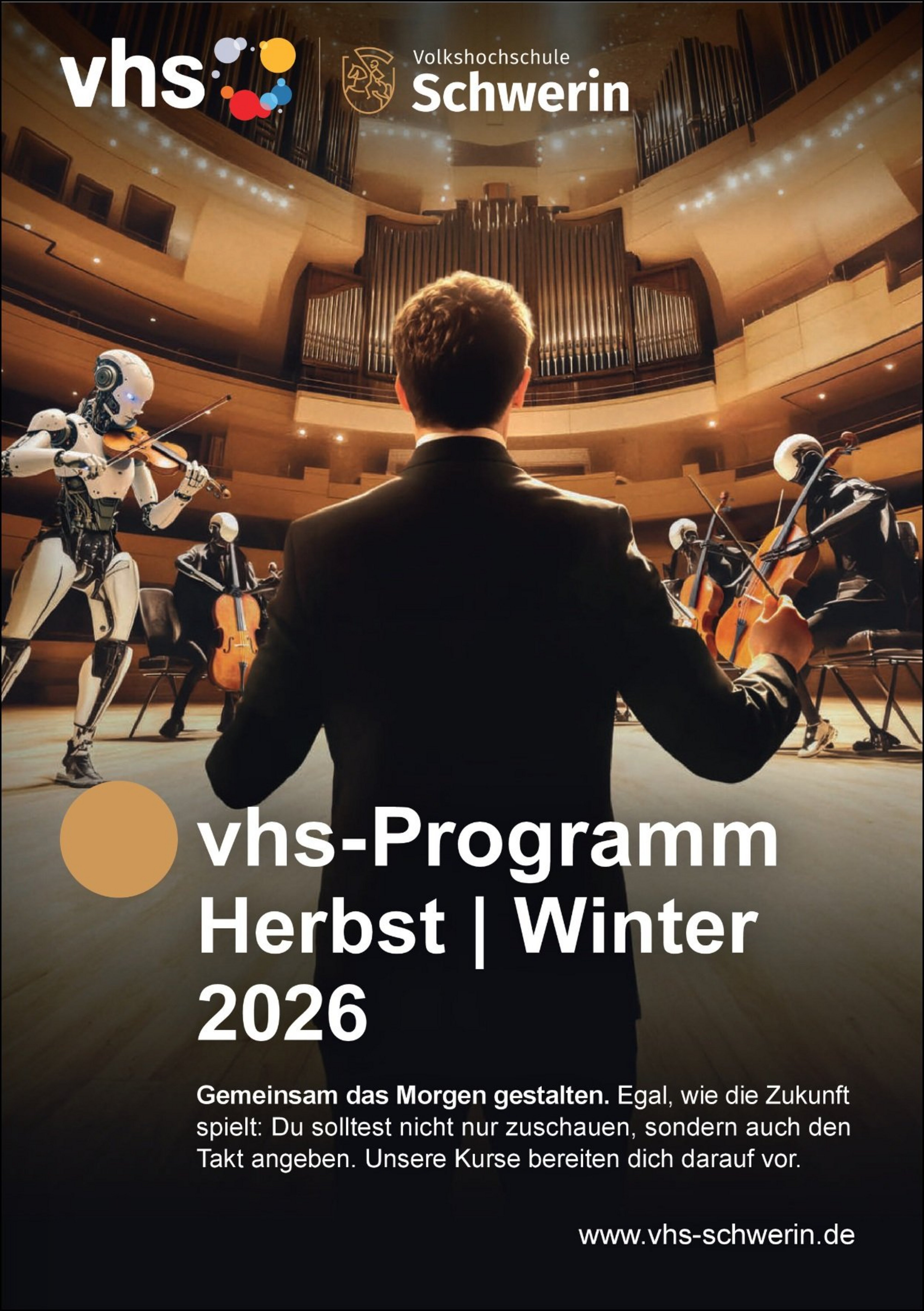 Titelseite des Programmhefts der vhs Schwerin