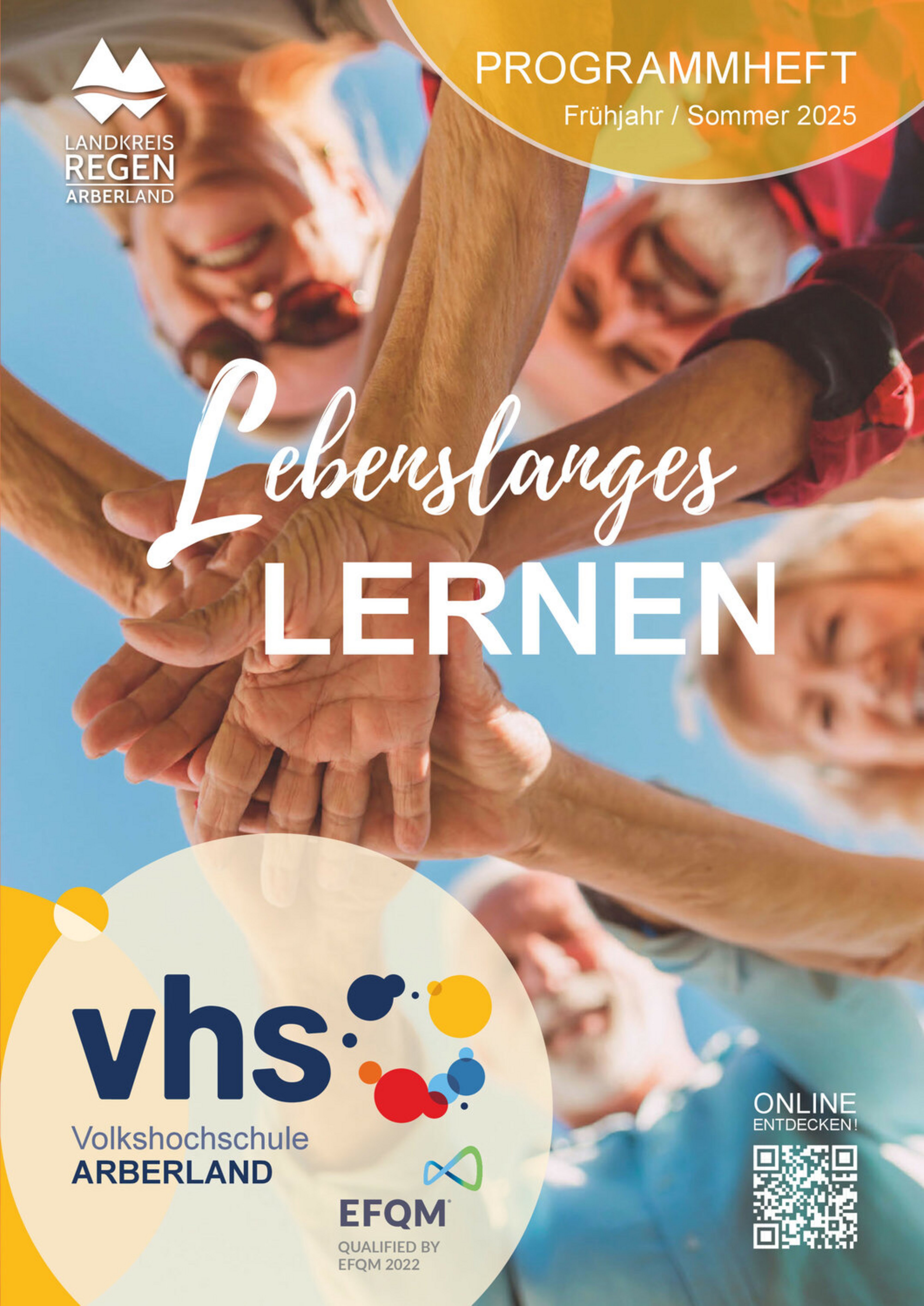 Titelseite des Programmhefts vhs Arberland